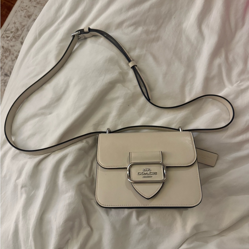 COACH Morgan Square Crossbody Bag β White - Picture 4 of 7